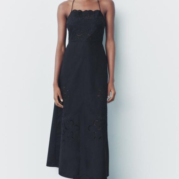 Zara EMBROIDERED DRESS ZW COLLECTION - Picture 4 of 11